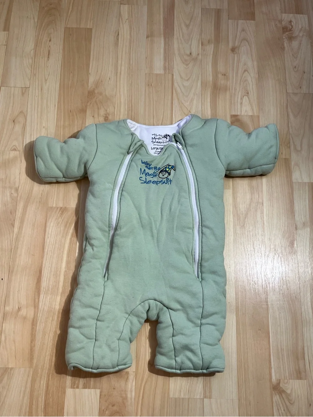 Baby Merlin's Magic Sleepsuit Light Green Suit Infant Sleeping Bag Sleepwear 3-6